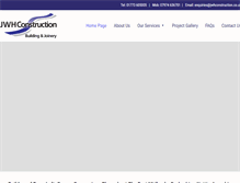Tablet Screenshot of jwhconstruction.co.uk